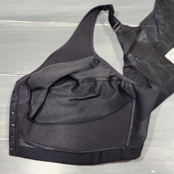 Glamorise Bra 1265 Magic Lift Front Close Back Support Bra 50F Black - Picture 8 of 9